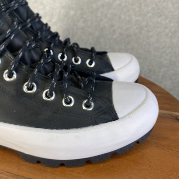Converse Leather Gore-Tex Platform High Tops 🖤 Women’s 8.5 - Picture 3 of 12